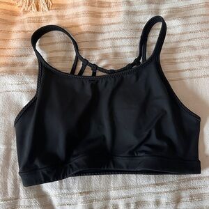 Athleta Strappy Black Sports Bra